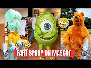 ​Hilarious Fart Spray Prank in Inflatable MASCOT Costume! (2026 Funny Reaction)
