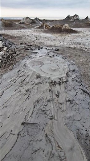Incredible Mud Volcanos in Azerbaijan 🇦🇿 #azerbaijan #mudvolcano