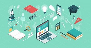 E-learning platform, online courses and educational apps