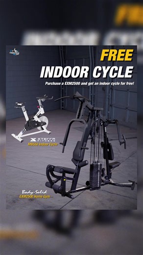Full body workouts shouldn't be complete without some cardio... right? 👀 For a limited time, purchase the EXM2500B by @Body-Solid, Inc. and recieve an XTERRA Fitness MB550 indoor cycle for FREE! EXM2500B Multi-Station Home Gym → Versatile Strength Training → Offers multiple exercise options for comprehensive strength training → Full-Body Workouts → Efficiently targets all major muscle groups MB550 Indoor Cycle → 48.5lb precision balanced flywheel and smooth belt drive system → Electronic consol