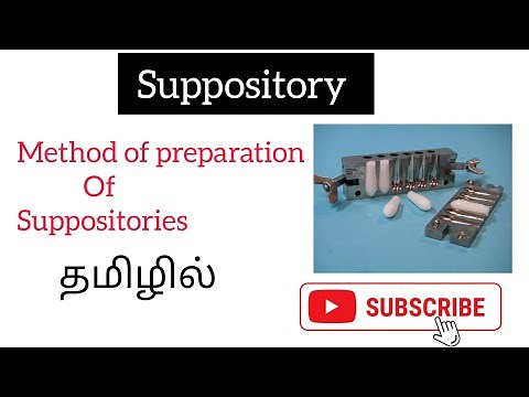 preparation of suppository | hot ,cold and rolling method |#suppositories #pharmaceutics .