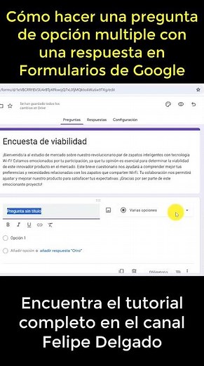 How to create multiple-choice questions with a single answer in Google Forms #shorts #tutorials