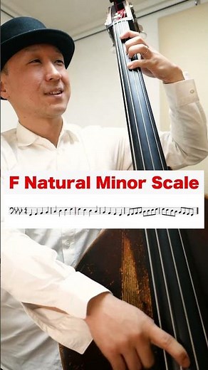 Let's practice F Natural Minor scale / F ナチュラルマイナースケールを練習しよう - ジャズベース初心者はまず最初にこれを練習しよう！