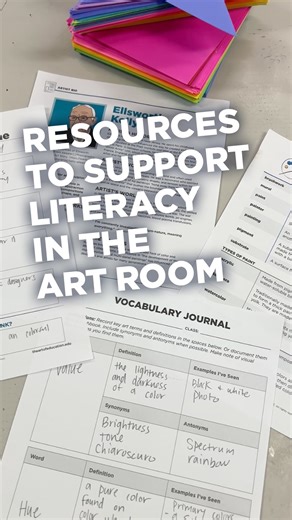 The Art of Education on Instagram: "Art teachers are often asked how they’re incorporating reading and writing to support core content areas and boost test scores. While that matters, the big question remains: how do we do it without losing the heart of artmaking? With FLEX Curriculum, vocabulary, reading, and visual literacy are seamlessly woven into the creative process, so students build language skills while they make art, not instead of it. Comment FLEX for literacy ideas to support your ar