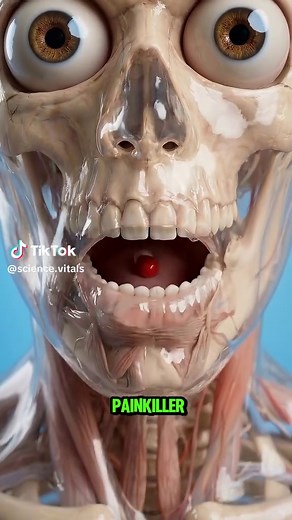 How does a painkiller find your pain in the body ? #humanbody #painkiller #health #sciencetok #aiartsearch