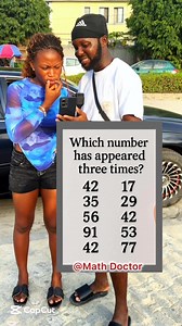 Which numbers has appeared 3 times | Math Doctor