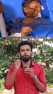 Don’t give phones while eating. Food is for health, not for distraction. Let kids eat mindfully — it shapes their habits for life. Keywords No phone while eating, mindful eating, kids eating habits, screen time control, healthy parenting, digital detox, family meals, child nutrition Hashtags #NoPhoneWhileEating #MindfulEating #HealthyHabits #ParentingTips #DigitalDetox #KidsHealth #FamilyTime #GoodHabits #ScreenFreeMeals #HealthyLifestyle #Telugu #pavanedition | Pavan Influencer