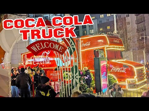 Experience the Iconic Coca-Cola Christmas Truck (Dec 2023) [4K]