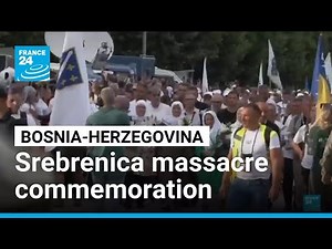 Bosnia-Herzegovina: Families commemorate Srebrenica massacre 30 years on • FRANCE 24 English