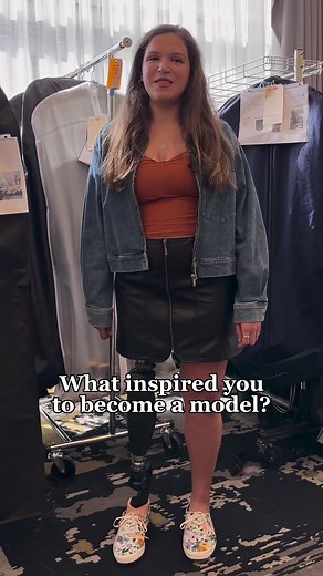 29K views · 144 reactions | @alexandra.capellini What inspires you? @runwayofdreams #RunwayOfDreams #NYFW #zappos #zapposadaptive | Zappos.com | Facebook