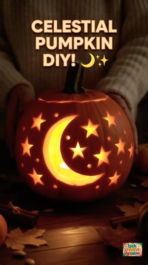 Magic Celestial Pumpkin Carving Tutorial 🎃✨