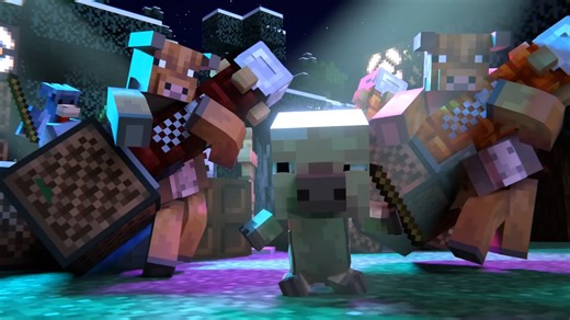 【我的世界】之 【电影系列】Zombie Piglin Army vs Overworld Pigs