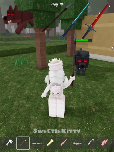 Spear vs Laser Sword vs Infernal Sword😱#99nightsintheforest #roblox #usa