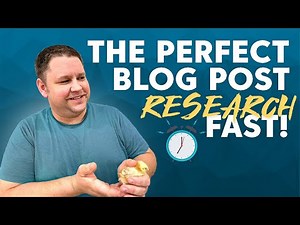 The Perfect Blog Post (Quick Research Methods)