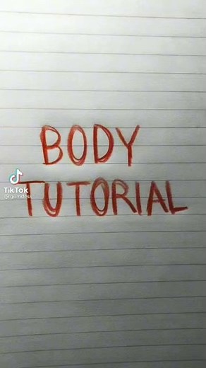 How To Draw Body Tutorial | Tiktok Shorts