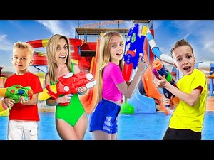 🤫 CAMUFLAȚI într-o CULOARE 🌈 Ne caută TATI 🤡 Bătălie fără reguli cu blastere 🔐