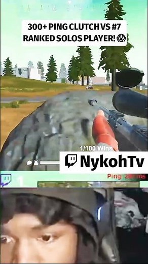 300+ PING CLUTCH on #7 Ranked Solos Player for the WIN! 🎯🤯 #shorts #gaming #fmtc #twitch