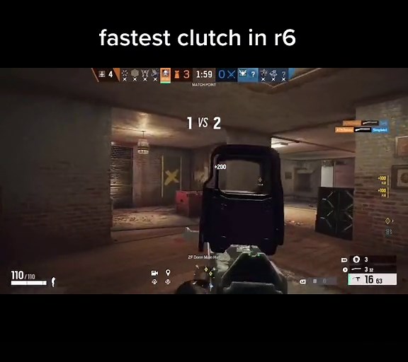 9 second clutch #rainbow6seige #rainbow6 #rainbowsixsiege #r6 #siege #pc #xbox #ps5 #clutch