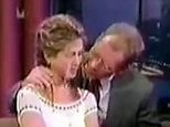 Awkward moment Letterman licks Jennifer Aniston's hair from 1998