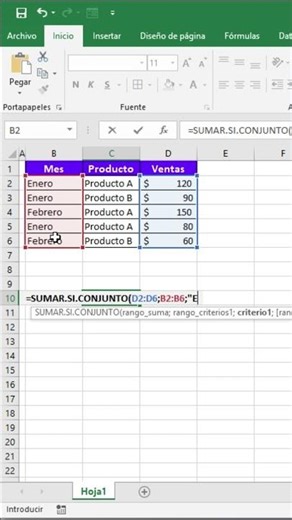 Sum with multiple conditions in Excel (SUMIFS) 🔥 #excel #shorts
