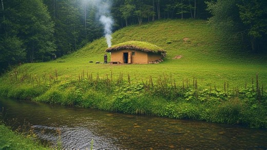141K views · 3.7K reactions | Part 66 (a) - A Girl Alone Surviving In The Forest | Building a Mud House in the Forest by the Stream | Sur Dom | Facebook