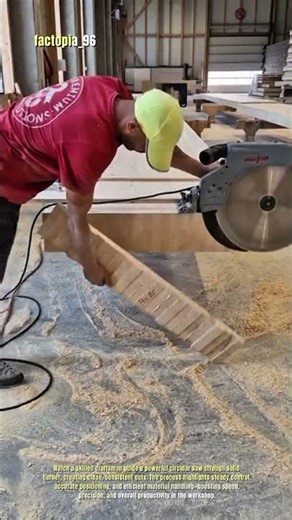 Insane Precision Wood Cutting with a Giant Circular Saw!