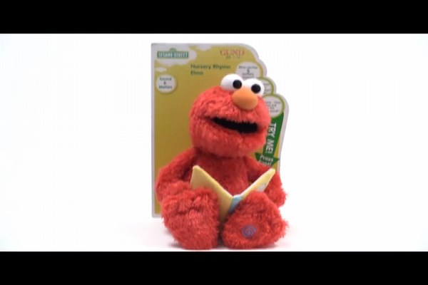 GUND Sesame Sesame Street Official Nursery Rhyme Elmo Animated Muppet Plush, Premium Plush Sensory Toy for Ages 18 Months & Up, Red, 15”