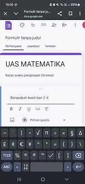 cara bikin soal di google forms