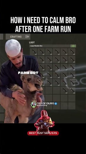 FARM BOT #rustconsole #rustvideos #rustshorts #rustgameplay