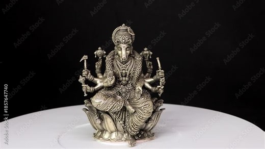Silver Idol of Varaha Devi – Sacred Hindu Deity Sculpture Depicting Divine Power, Protection, and Spiritual Significance in Traditional Indian Religious Art