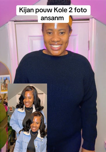 How to put two pictures together #tiktok #tutorials #astuce #fyp #haitiantiktok