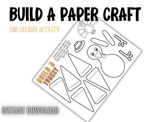 Digital Download DIY Turkey Activity