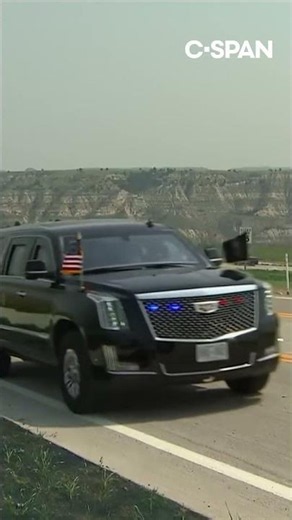 "Rough Riders" escort Trump's motorcade