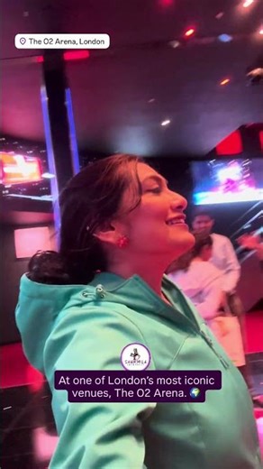 At one of London’s most iconic venues — The O2 Arena. 🌍#TravelMoment #TheO2 #SharmilaShowhouse