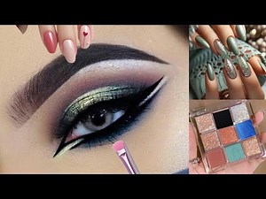 Arabic makeup tutorial/double winged liner/eyes makeup for beginners /fyp/Arabic bridal eyes makeup