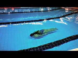 Swimming a length of the pool underwater - How to Swim Laps (breaststroke style)