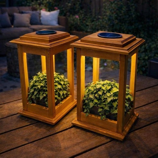 Handmade Cedar Lantern Set, Rustic Farmhouse Porch Decor - Etsy