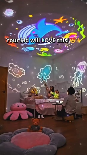 ✨ From enchanting mermaids and playful animals to unicorns, fish, planets, and soothing rain sounds, our Starry Dreams Galaxy Projector transforms bedtime into a magical and calming escape. Compact, rechargeable, and perfect for any nightstand! 🌠💤 | Zelo India