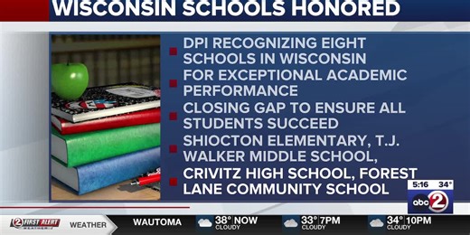Wisconsin DPI honors several area schools for academic performance