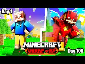 I Survived 100 Days as The Flash in Minecraft!