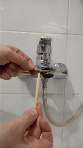 How to unscrew the aerator on a faucet.