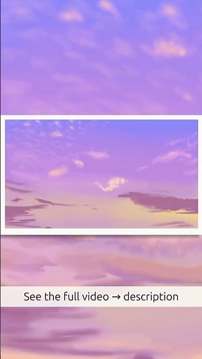 Digital Sunset Sky in Krita — Speed Process