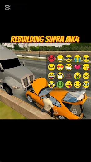 Rebuilding Supra MK4 😭🥹🥺😞 car parking multiplayer game #youtubeshorts