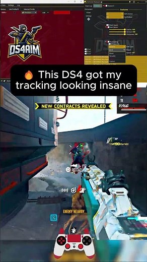 🔥 This DS4 got my tracking looking insane… #warzone