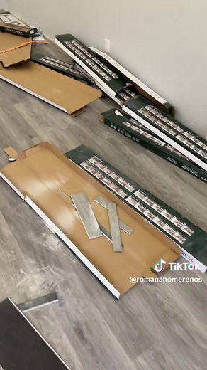 Basement flooring job in progress stay tuned for final results #BasementMakeover #FlooringProject #RenovationLife #romanahomerenosinc #brampton
