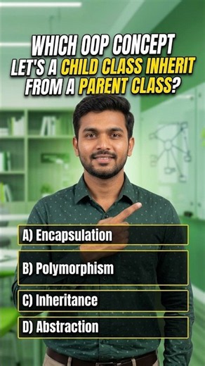 Top 100 | Software Engineering MCQs # 44 | Child Class Inheritance | Top OOP Concepts