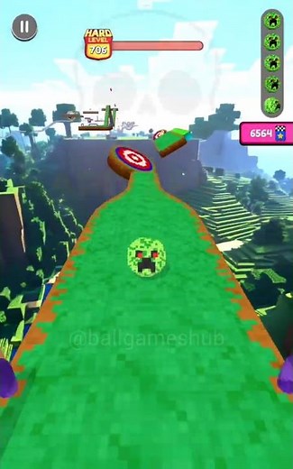 MINECRAFT MODE 😱🧱 | Going Balls with Minecraft Ball #shorts