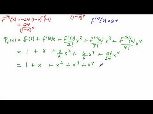 Using a Taylor Polynomial to write a Taylor Series