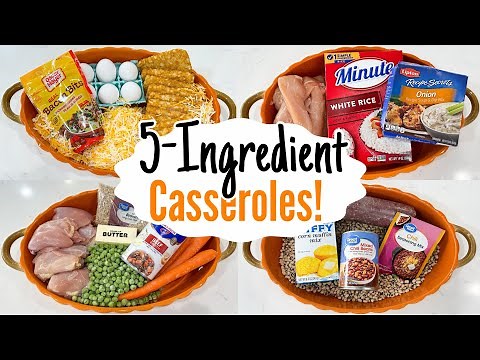 6 Fast & SIMPLE Tasty Casseroles Meals | EASY 5-Ingredient Casserole Dinner Recipes | Julia Pacheco
