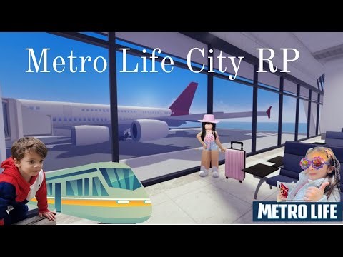 Metro life City RP Roblox Gameplay - Roblox Airport - Roblox Mansion - RP Bus #roblox #metrolife